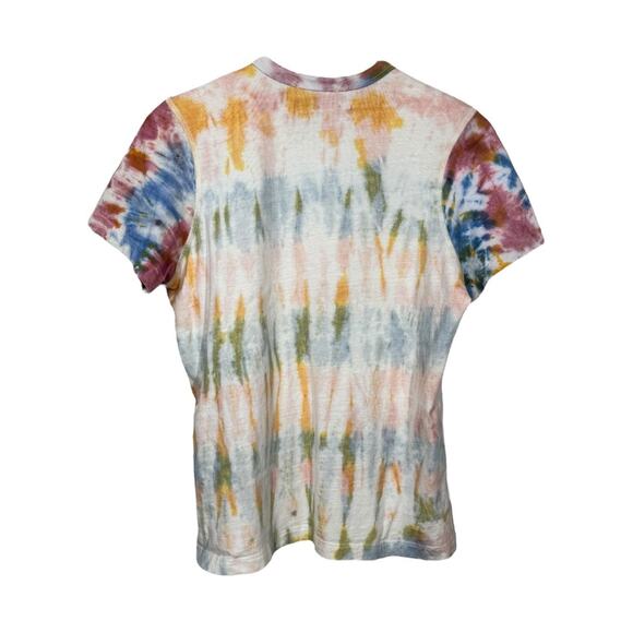 John Elliott Reconstructed Cropped Tie Dye Tee Large 3 NWT New Short Sleeve - Picture 4 of 7